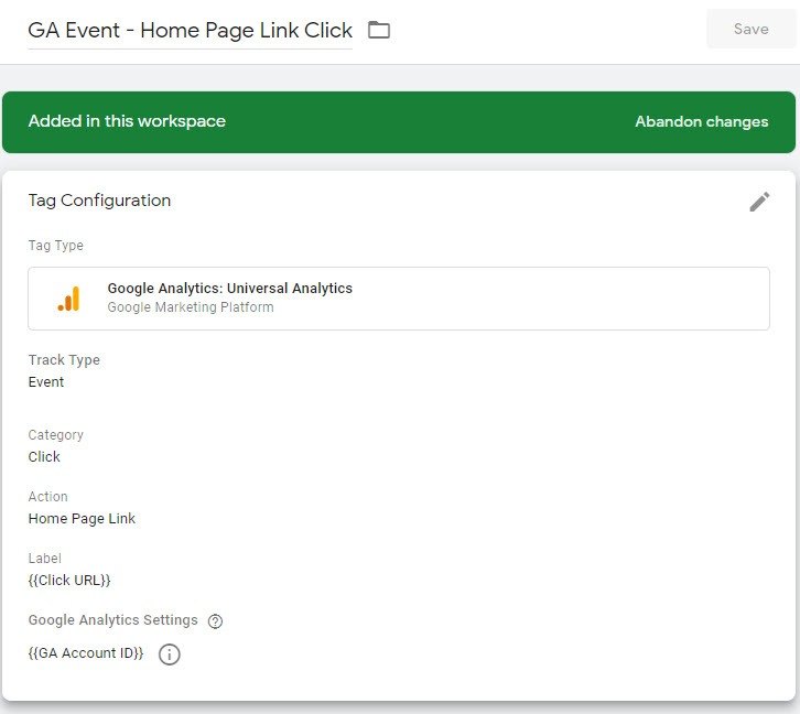 GTM Tag To Track Link Click As An Event
