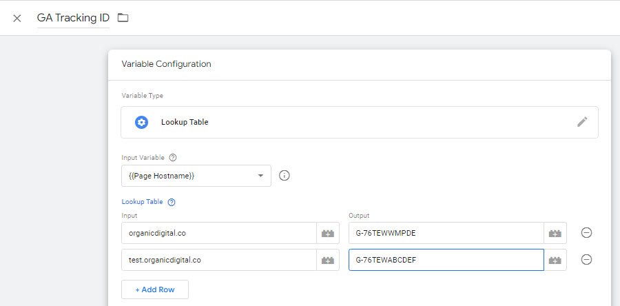 Lookup Table
